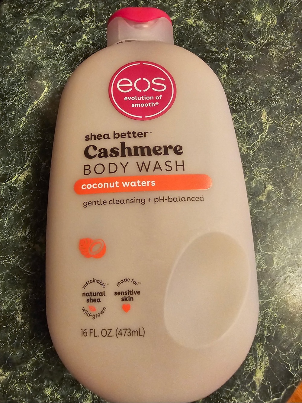 eos Cashmere Body Wash - Pink Cap, Cream Bottle